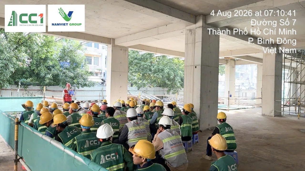 Ảnh công trường trong bộ cập nhật tháng 8/2026